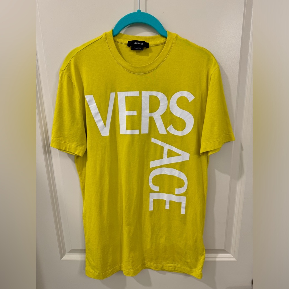 Versace Logo Text T-shirt